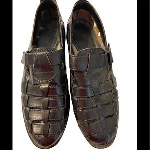 MEN’S WOODBRIDGE LEATHER SANDALS, SIZE 12